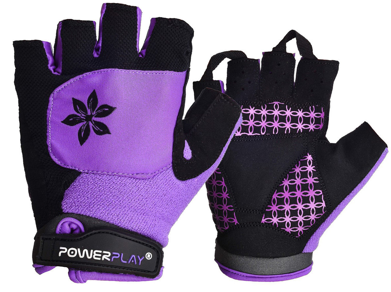 

Велоперчатки женские PowerPlay 5284 Фиолетовые XS