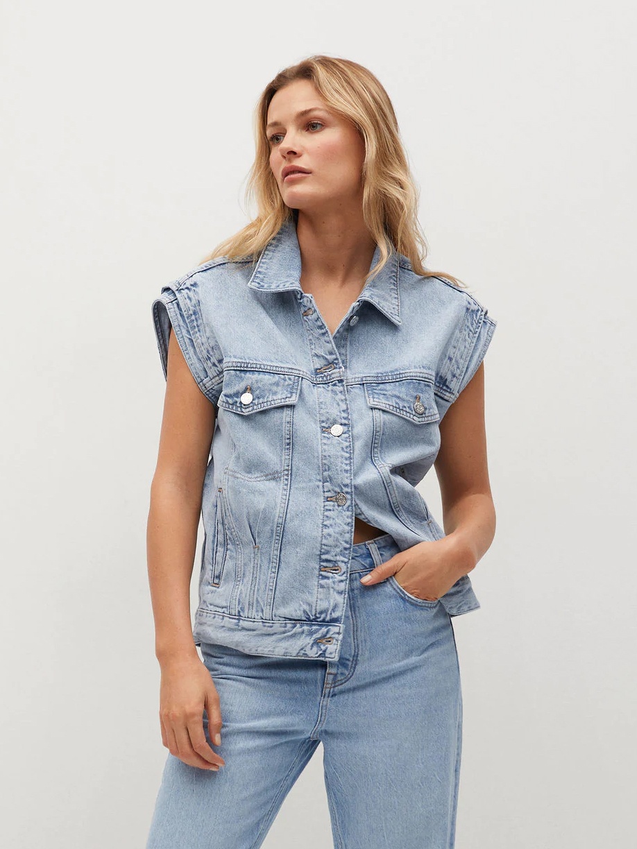 

Жилет джинсовый Mango 87074771-TM L