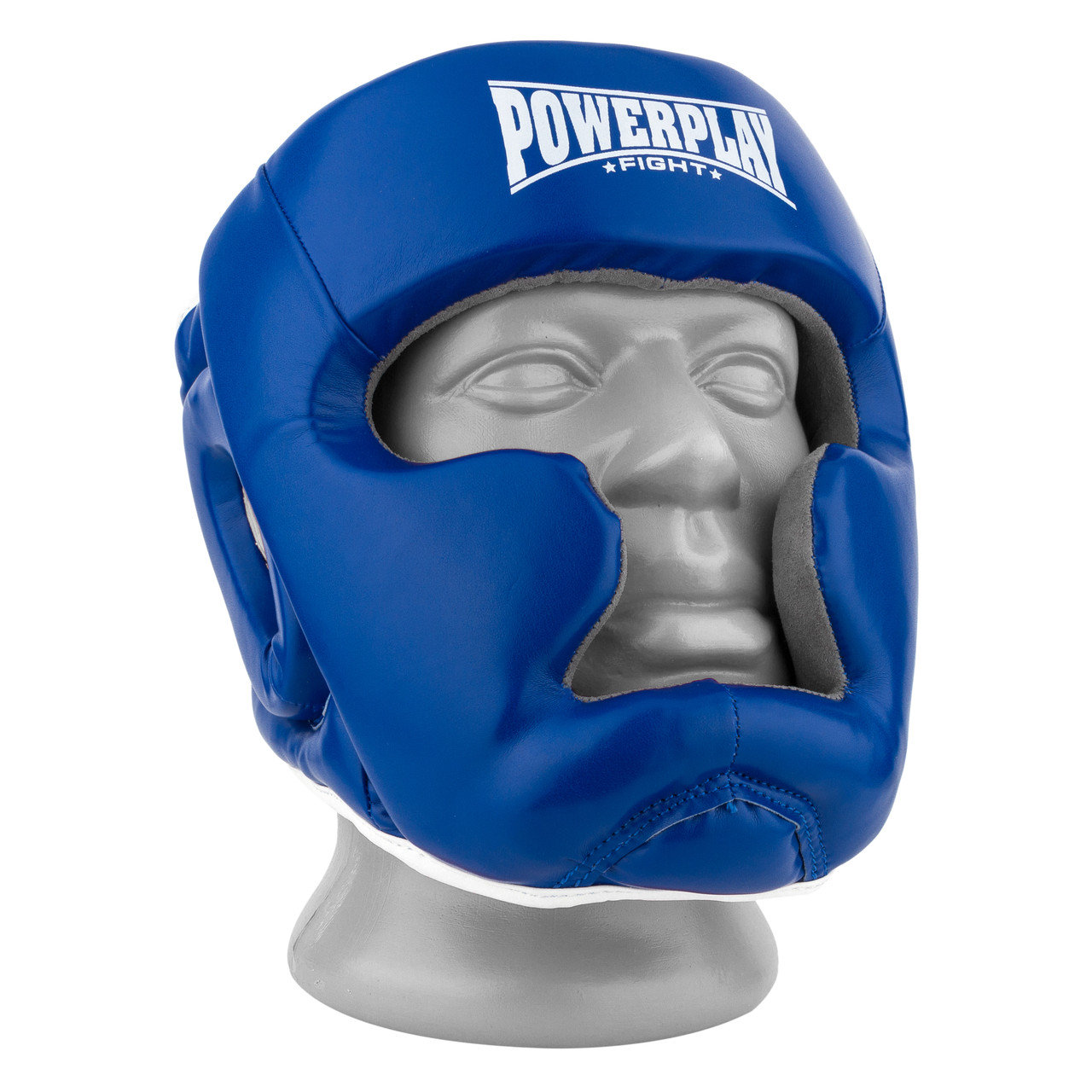 

Боксерский шлем тренировочный PowerPlay 3068 PU + Amara Сине-Белый XS