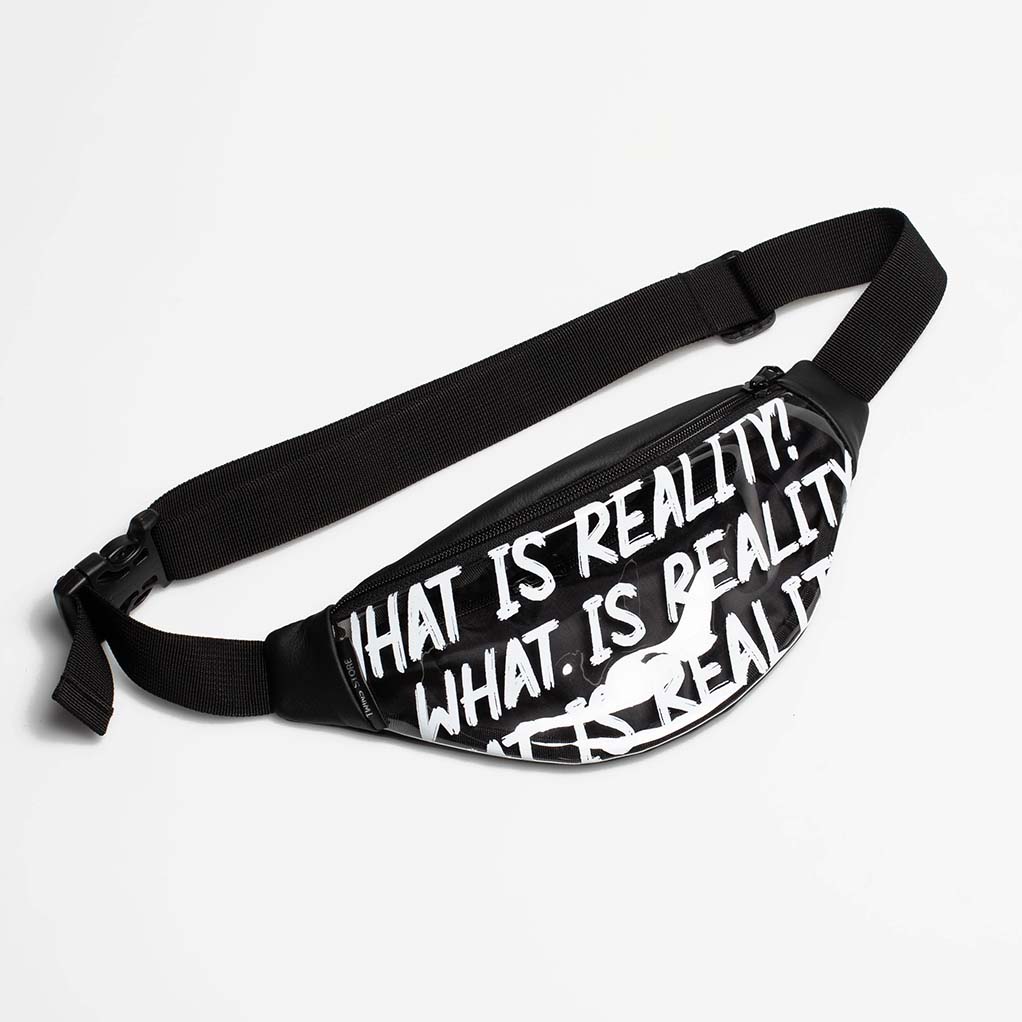 

Бананка Double Boutique прозрачная черная What is Reality Б218