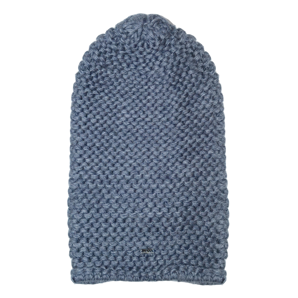 

Шапка BEANIE вязаная, HW20H, серо-голубая