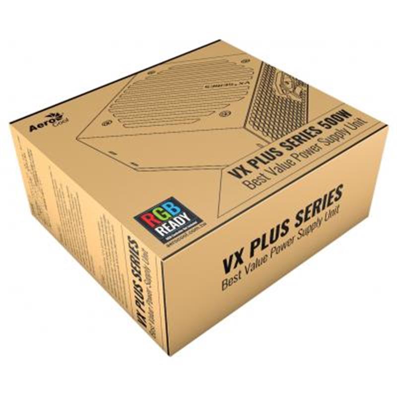 

Блок питания Aerocool VX Plus 500 RGB 500W