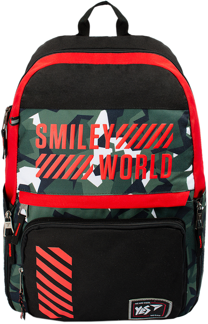 

Рюкзак молодежный YES Т-82 Smiley World Military boy Мужской (558290)