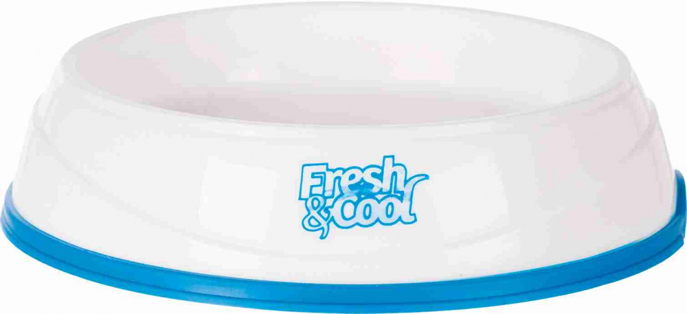

Миска пластиковая "Fresh & Cool" Trixie для собак 0,25л х 17см белая (TX-24958)
