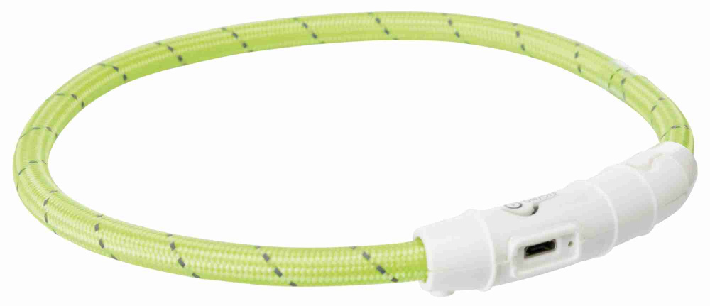 

Ошейник Trixie Flash Light USB светящийся с отражающей полосой ML 45 см 7 мм зеленый (TX-12701)