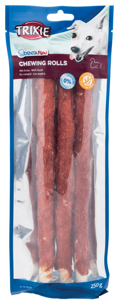 

Лакомство для собак Trixie DENTA fun для чистки зубов утка 3шт. 28см/250гр (TX-31374)