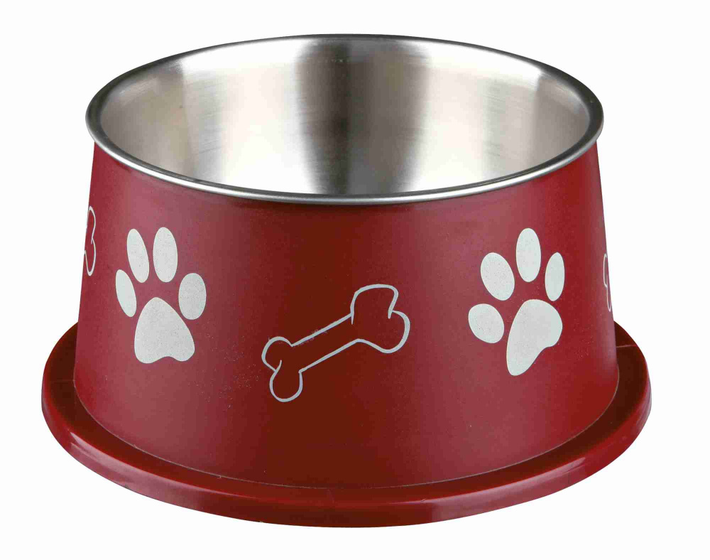

Миска металлическая для собак Trixie с пластиковым покрытием 0,9л х 19см (TX-25247)