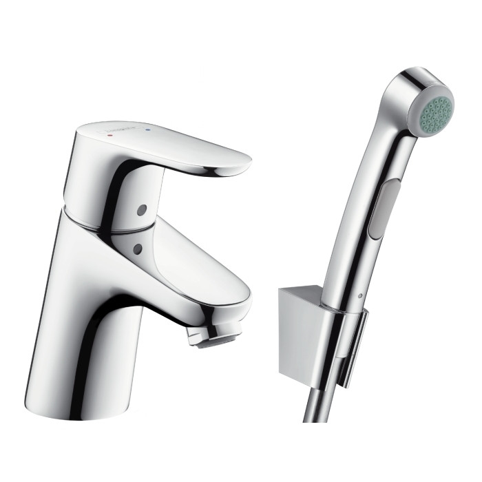 

Смеситель для раковины Hansgrohe Focus с гигиенической лейкой однорычажный 31926000