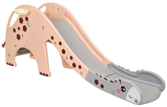

Детская горка Bambi GIRAFE-8 с баскетбольным кольцом Розовая (GIRAFE-8) (6903317252916)