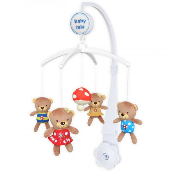

Мобиль-карусель Baby Mix TK-375M Мишки музыкальный Разноцветный