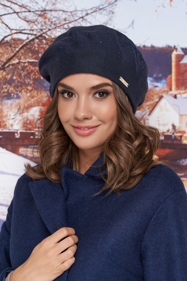 

Берет «Алвена» Braxton 26081007 56-59 см джинсовый 6017