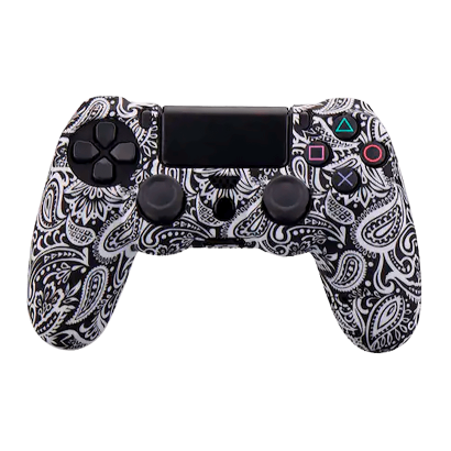 

Чехол Силиконовый RMC PlayStation 4 White Leaf Для DualShock 4