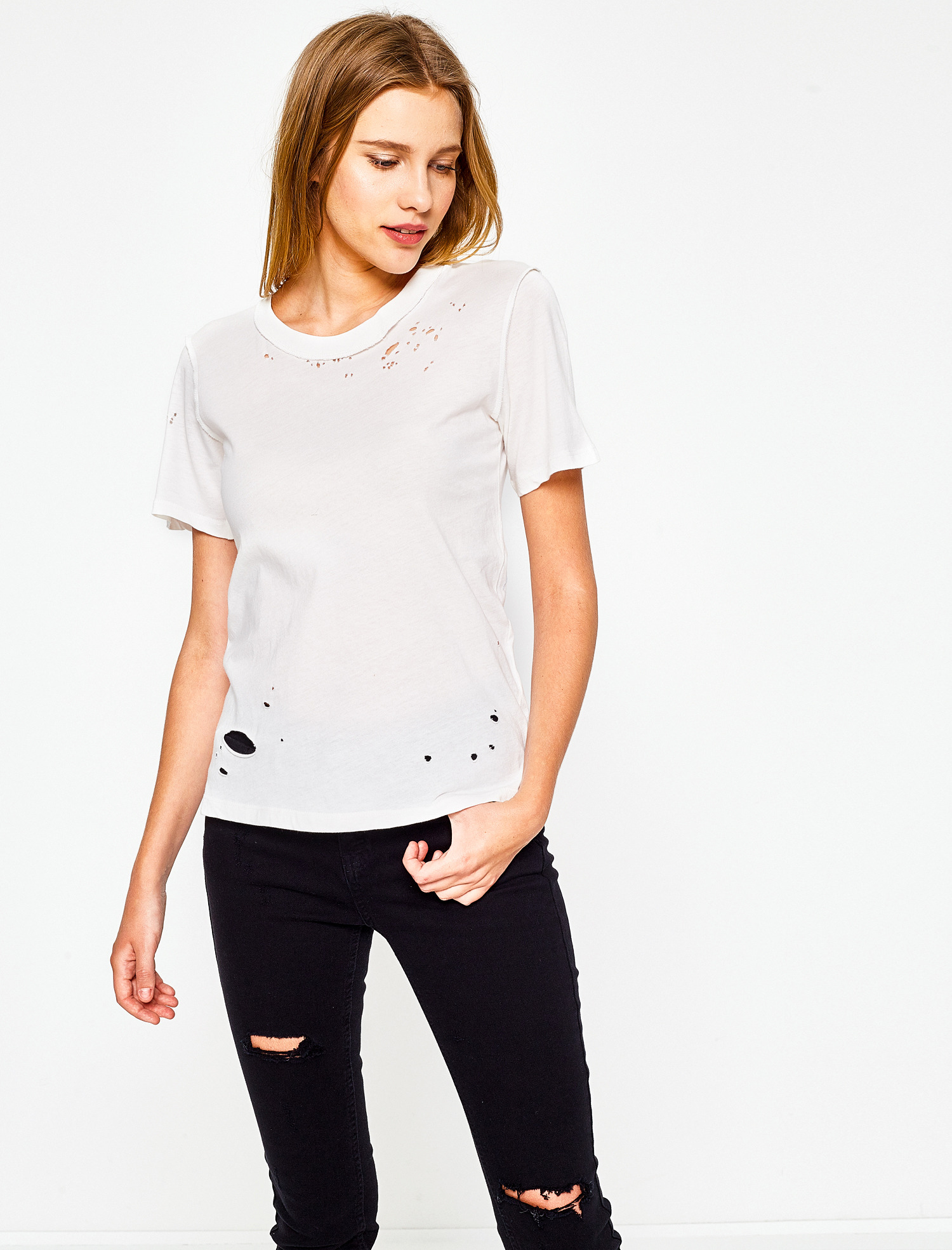 

Футболка Koton 7YAL11407OK-001 M Off White