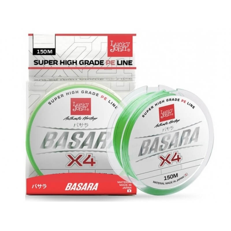 

Шнур Lucky John Basara Light Green Х4 PE 150m 0.194mm Светло-зеленый (LJ4100-019)