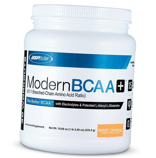 

Аминокислоты, Modern BCAA Plus Powder, USP Labs 535г Апельсин-манго (28133001)