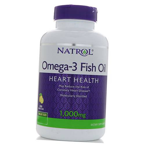 

Omega-3 Fish Oil 1000 Natrol 60гелкапс Лимон (67358004)