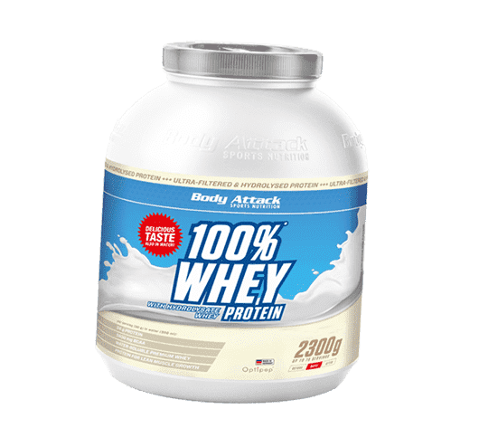 

Концентрат Сывороточного Протеина, 100% Whey Protein, Body Attack 2300г Шоколадное пирожное (29251004)