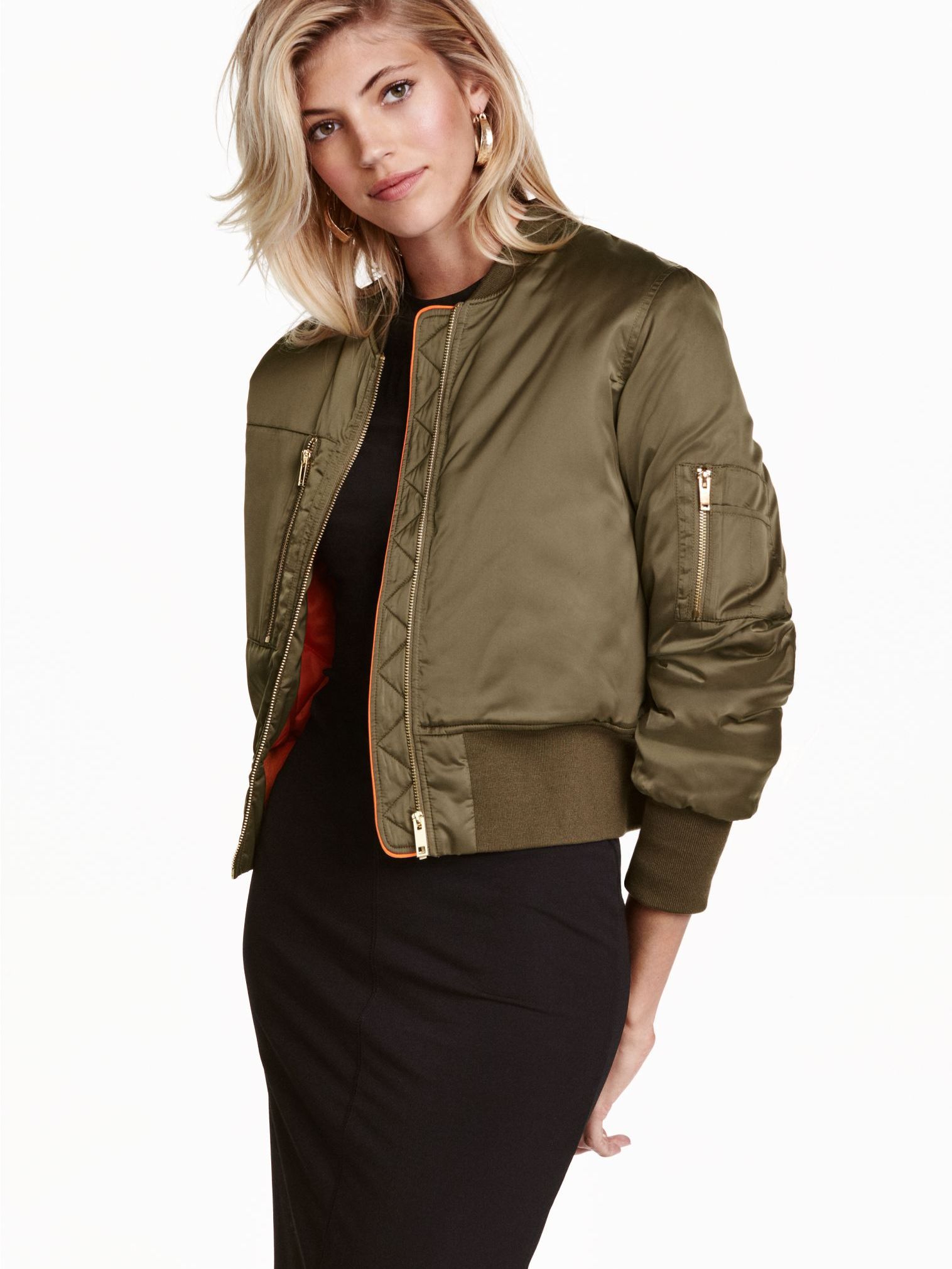 

Бомбер H&M 2910-4518724  Хаки, Бомбер H&M 2910-4518724 32 Хаки