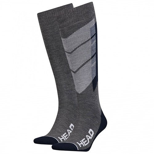 

Head Носки Unisex Ski Graphic Kneehigh 2P 791005001 35-38 Сине-серый