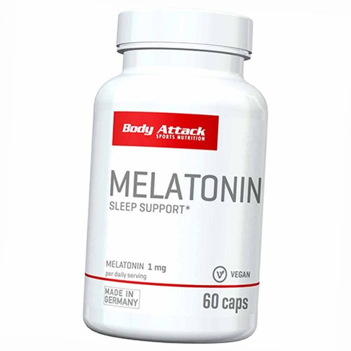 

Мелатонин, Melatonin, Body Attack 60капс (72251002)