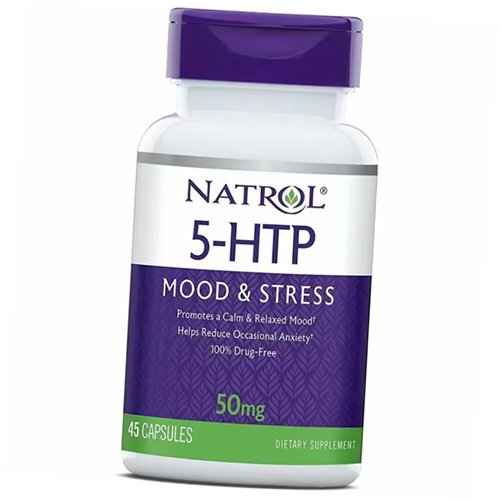 

5 Гидрокситриптофан, 5-HTP 50, Natrol 45капс (72358026)