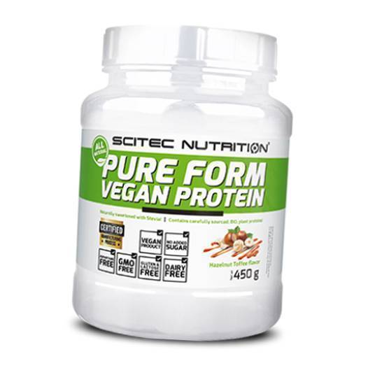 

Pure Form Vegan Protein Scitec Nutrition 450г Лесной орех-тоффи (29087027)