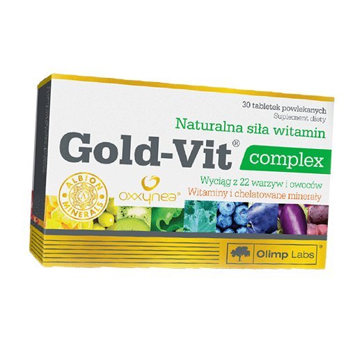 

Витаминно-минеральный комплекс, Gold-Vit complex, Olimp Nutrition 30таб (36283097)