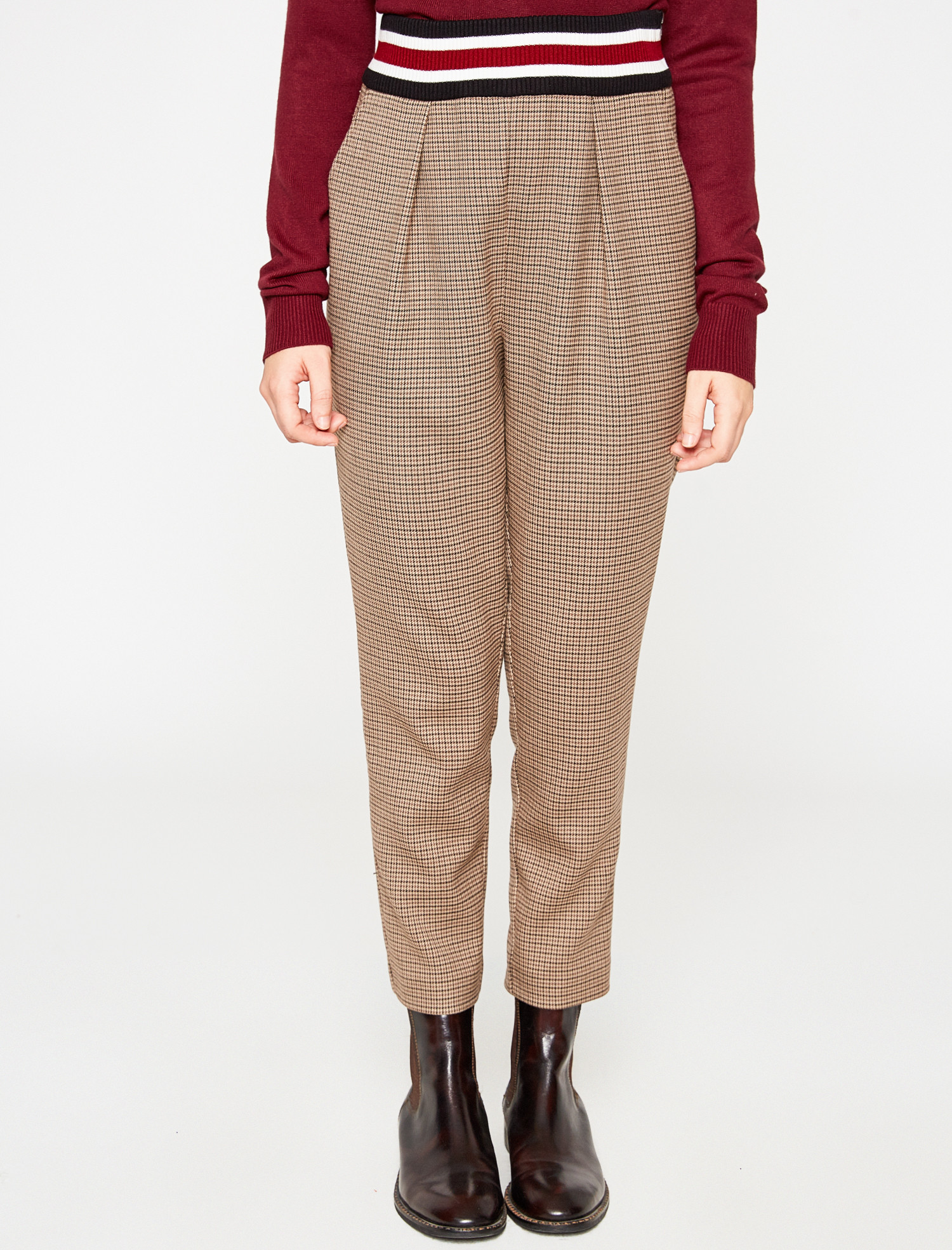 

Брюки Koton 8KAK42441UW-21W 38 Brown Check