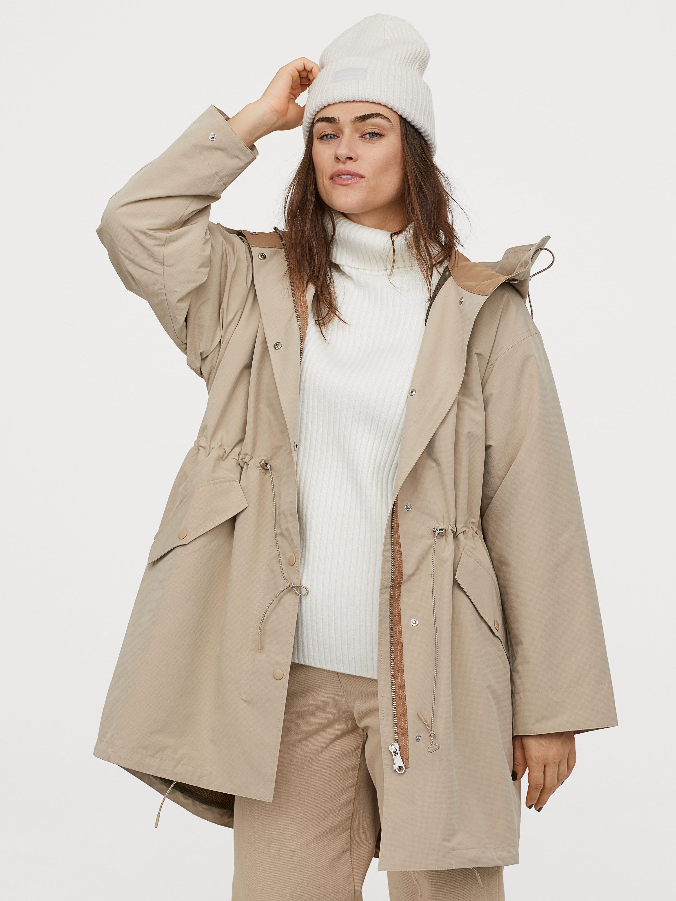 

Парка H&M 060833013 S Светло-бежевая