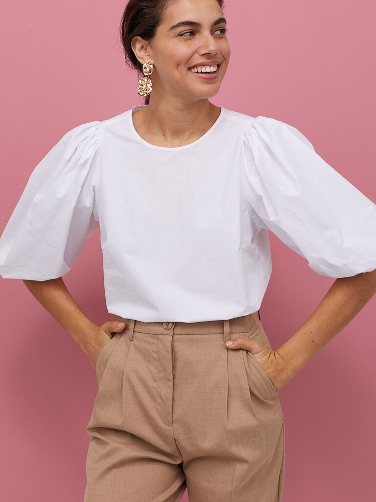 

Блузка H&M 060858052 L Белая