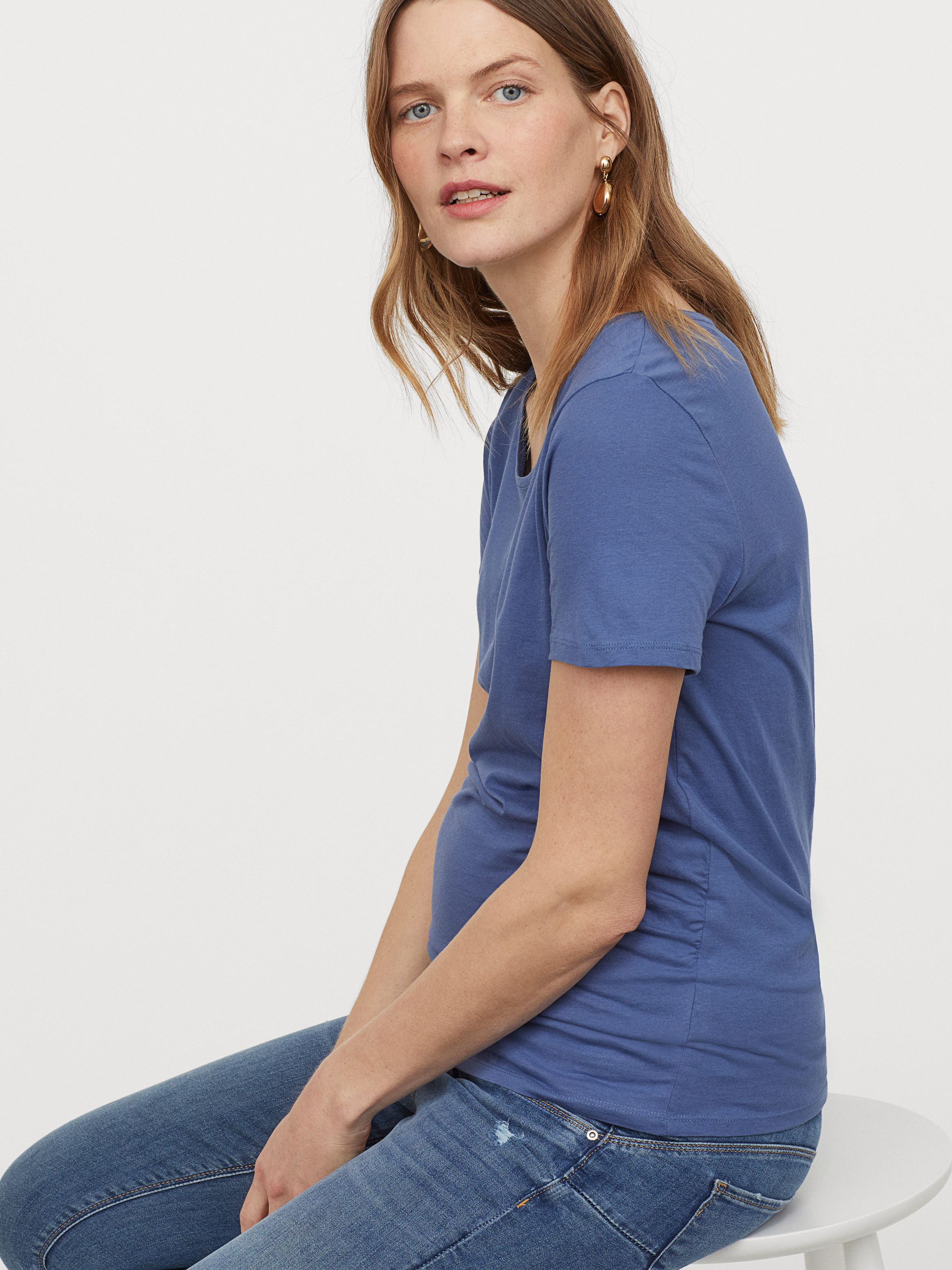 

Футболка для беременных H&M 060811719 M Синяя