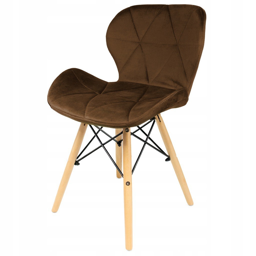 

Стул JUMI Scandinavian Design (велюр) Brown
