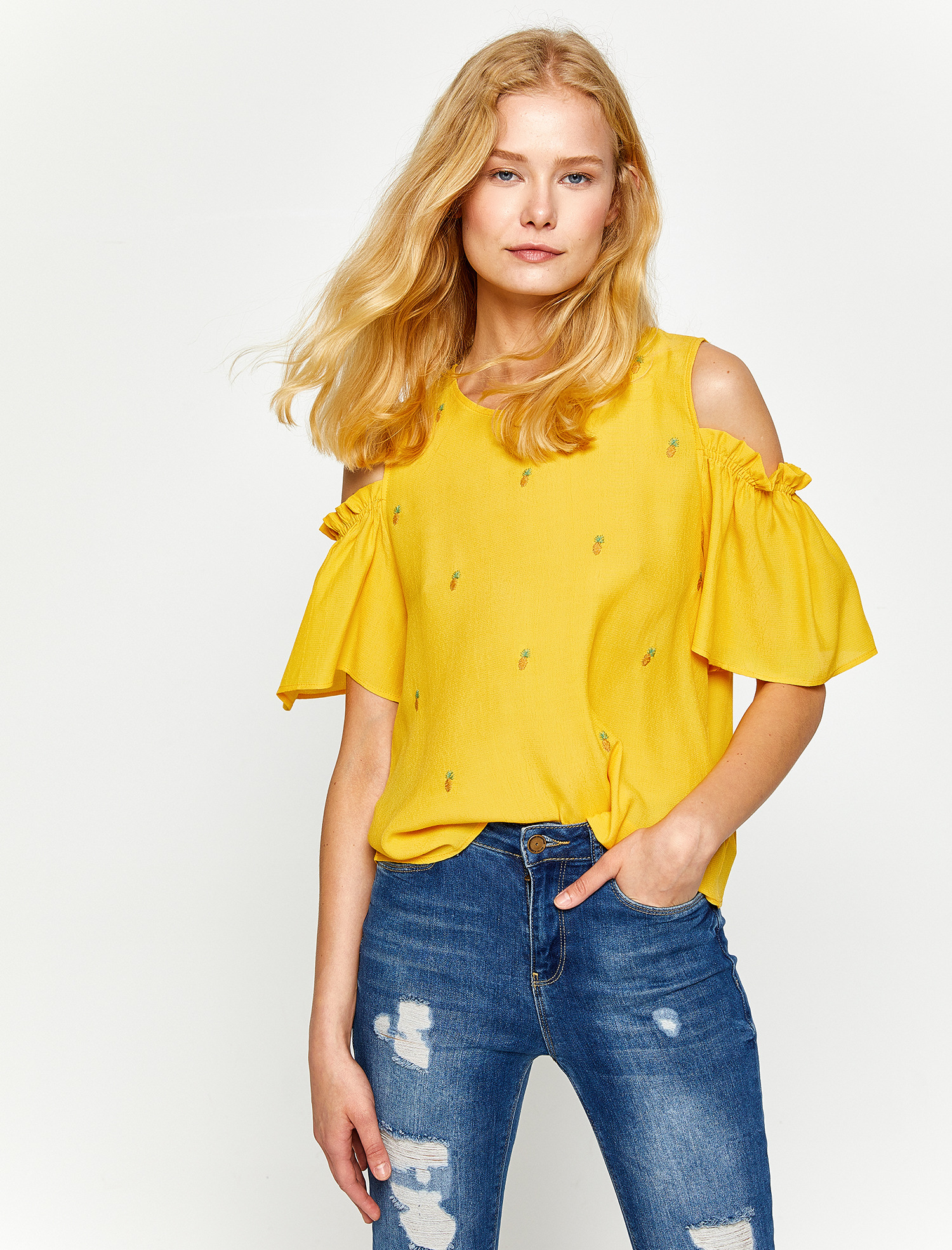 

Блузка Koton 8KAK62811UW-182  Yellow, Блузка Koton 8KAK62811UW-182 34 Yellow