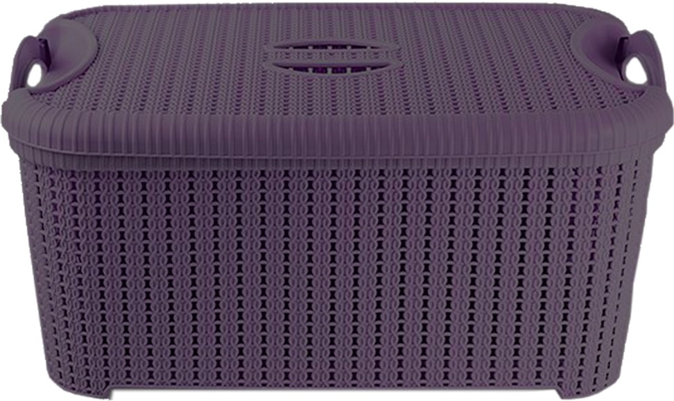 

Корзина с крышкой Planet Flexi 22 л Темно-фиолетовый