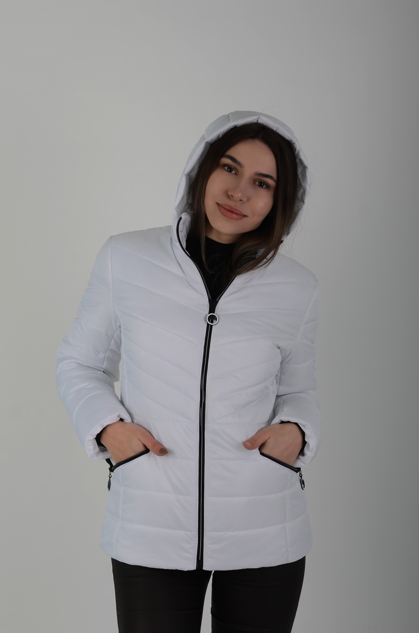 

Куртка женская весенняя Aziks м-190 белый, Куртка женская весенняя Aziks м-190 белый 56