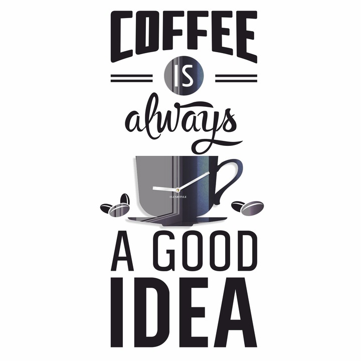 

Часы настенные COFFEE черные 74 см FLEXISTYLE (z23)