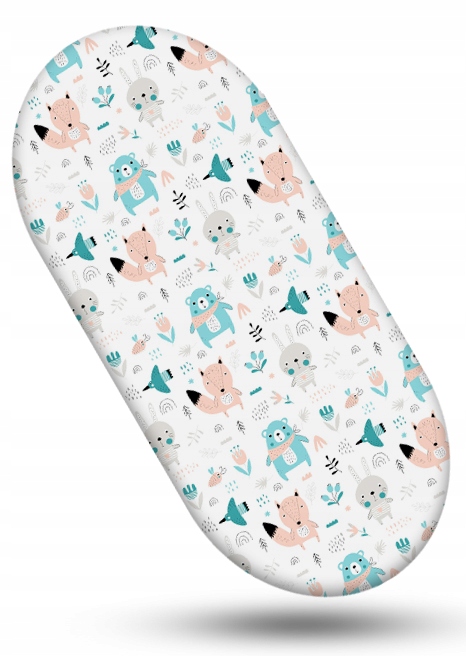 

Простыня на резинке в коляску BabyMam boho animals белая (5902096796667)