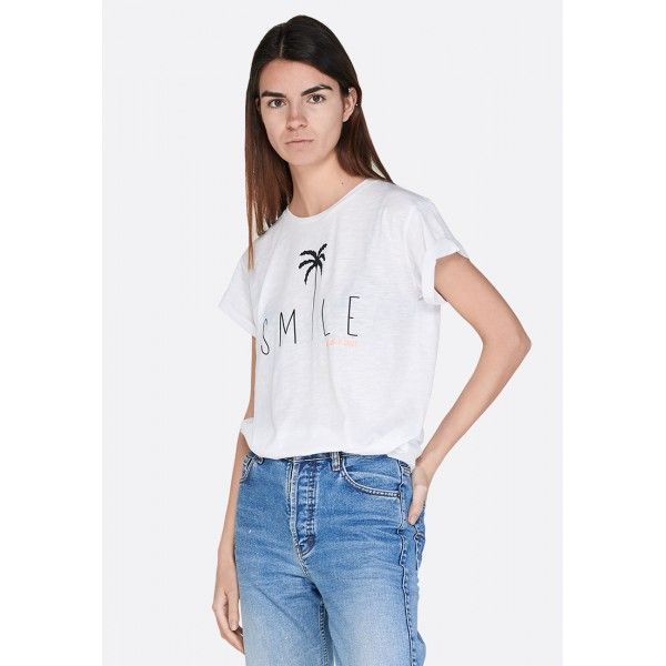 

Футболка женская Lotto TEE SMILE W PL M BRIGHT WHITE 213490/0F1