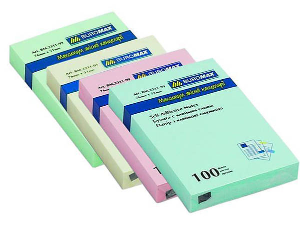 

Бумага для заметок 100 листов., ассорти (12 штук в упаковке) Buromax (BM.2311-99)