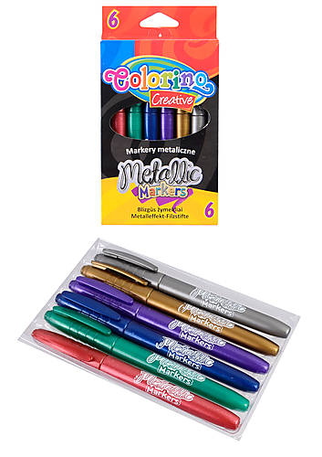 

Маркеры Colorino Kids металлизированные, 6 цветов 6 штук Colorino (32582PTR)
