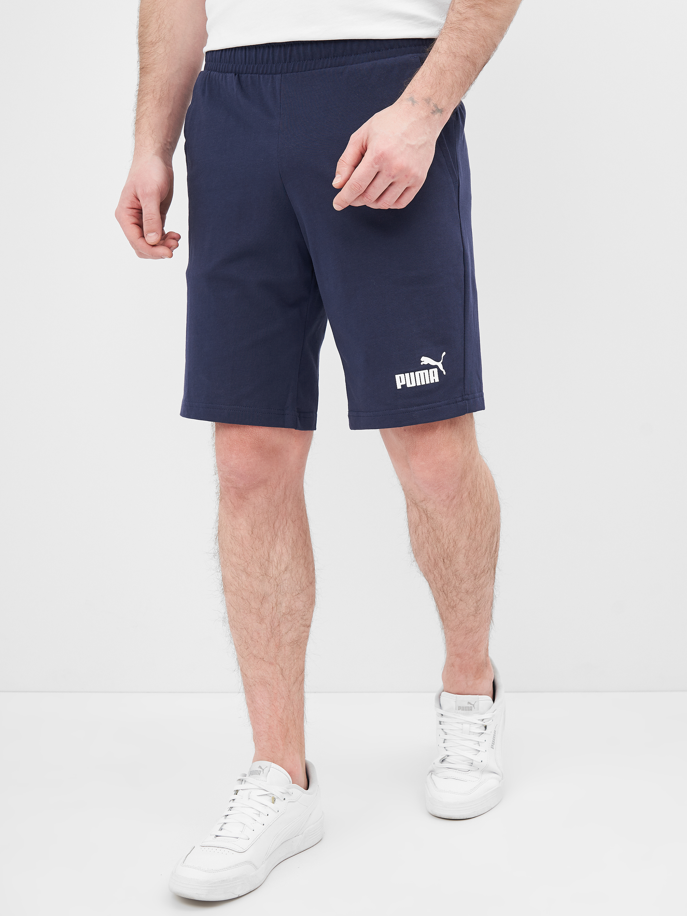 Акція на Шорти Puma Ess Jersey Shorts 58670606 M Peacoat від Rozetka