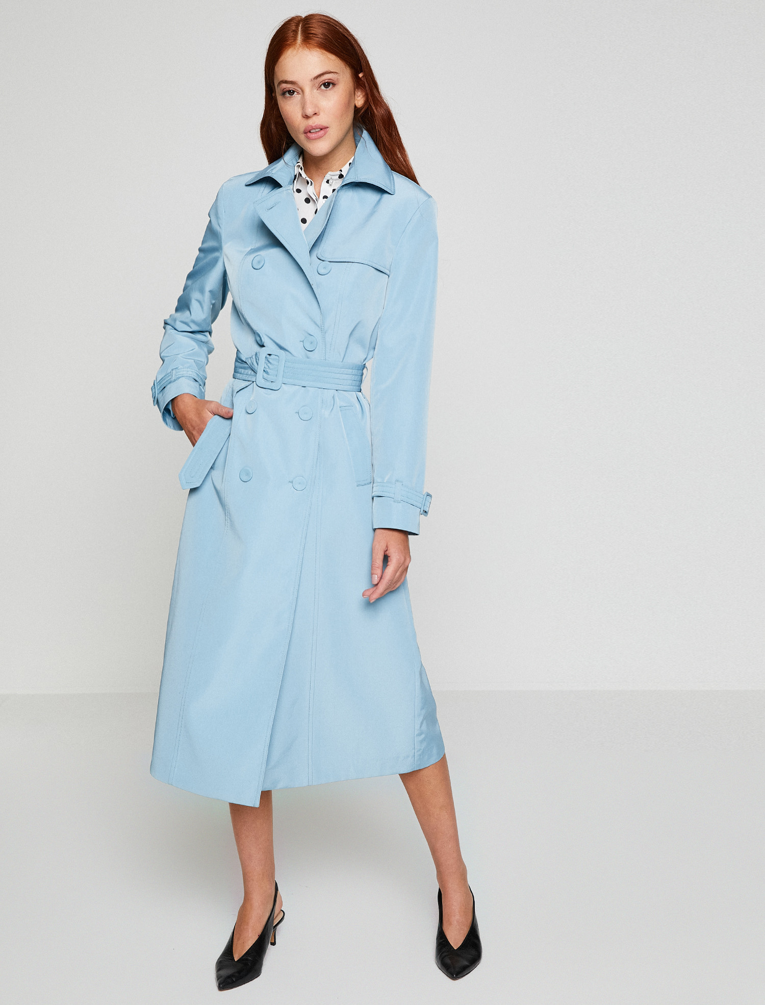 

Тренч Koton 8YAK06551EW-AA1 36 Baby Blue
