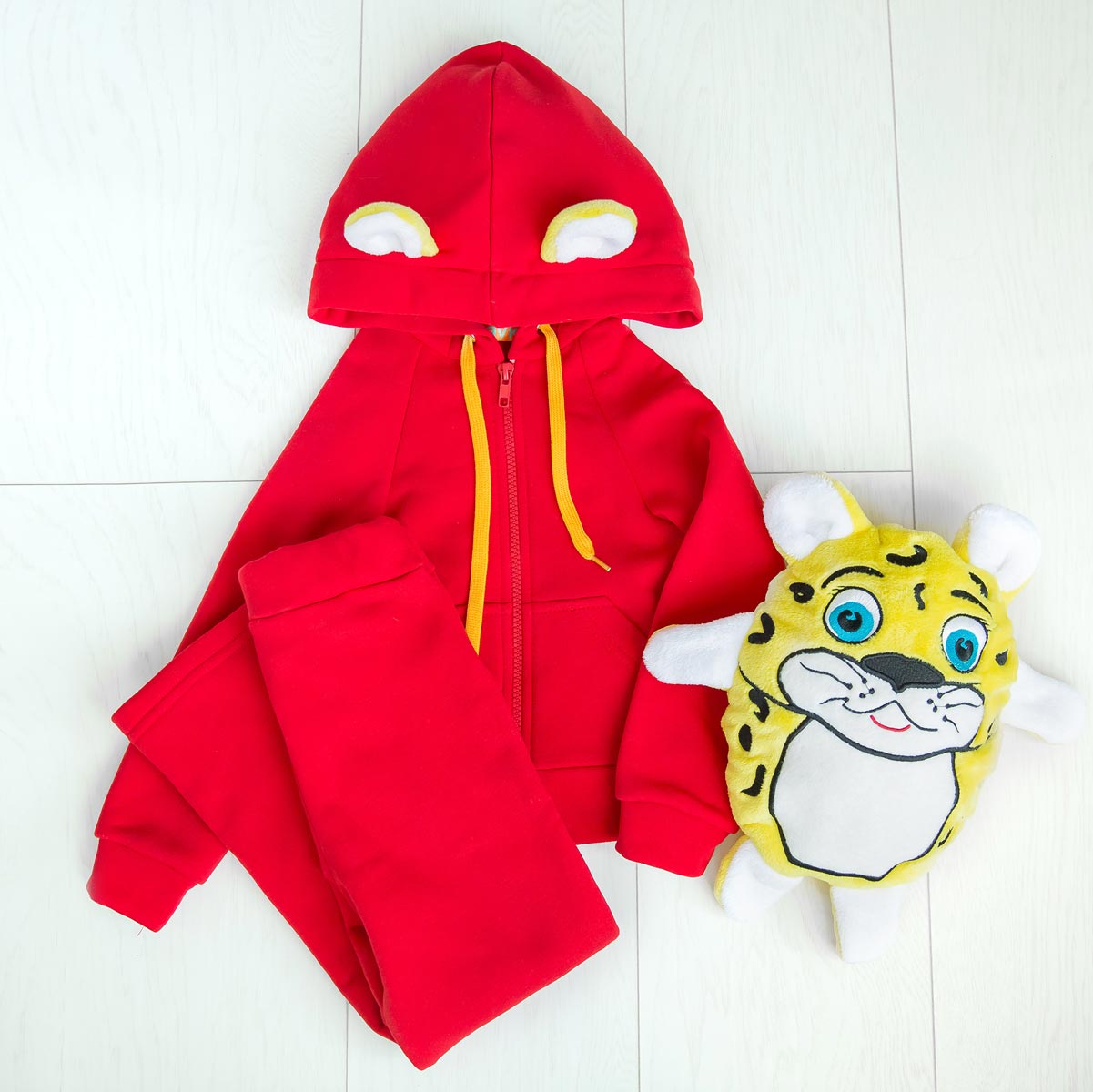 

Детский костюм с кофтой-игрушкой Zabavka ТМ Забавка Леопард для девочки 104 р