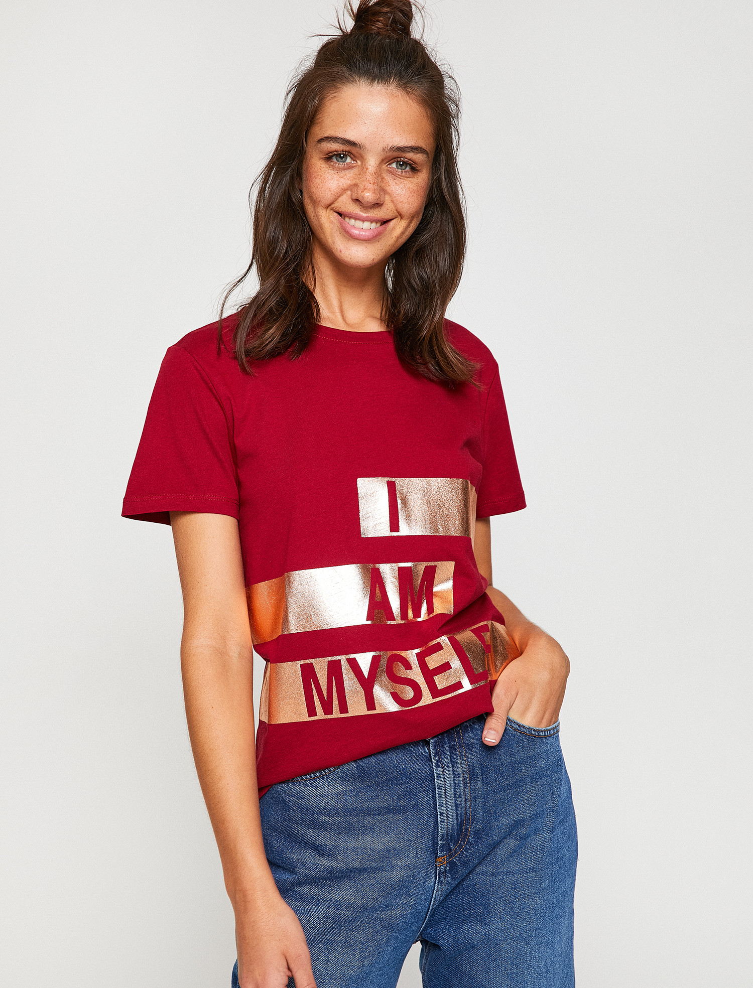 

Футболка Koton 8YAL11454JK-471 XS Wine