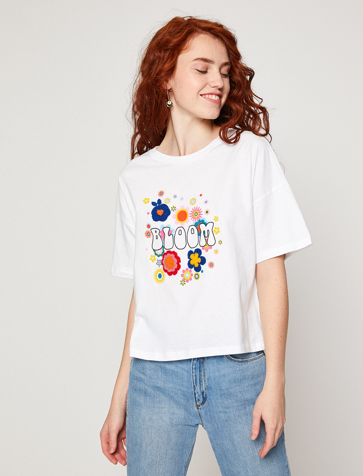 

Футболка Koton 8YAL11478JK-000 M White