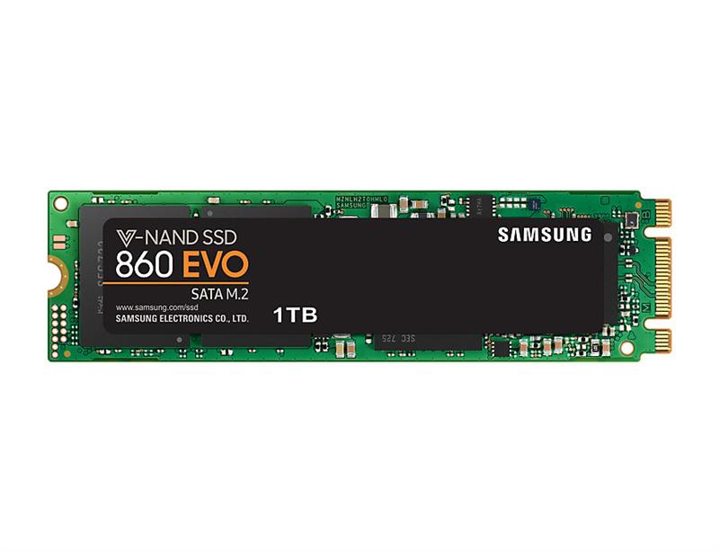 

SSD накопитель 1TB Samsung 860 EVO M.2 2280 SATAIII MLC (MZ-N6E1T0BW)