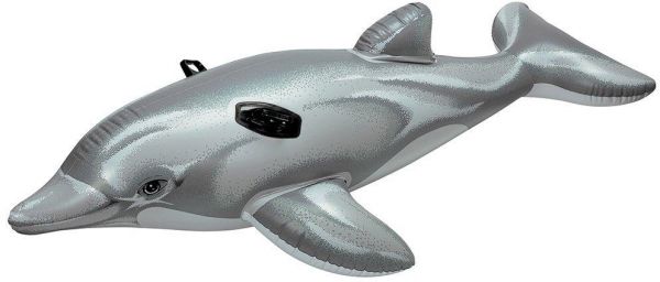 

Дитячий надувний пліт Intex 58539 Дельфін (201х76 см) Dolphin Ride-On