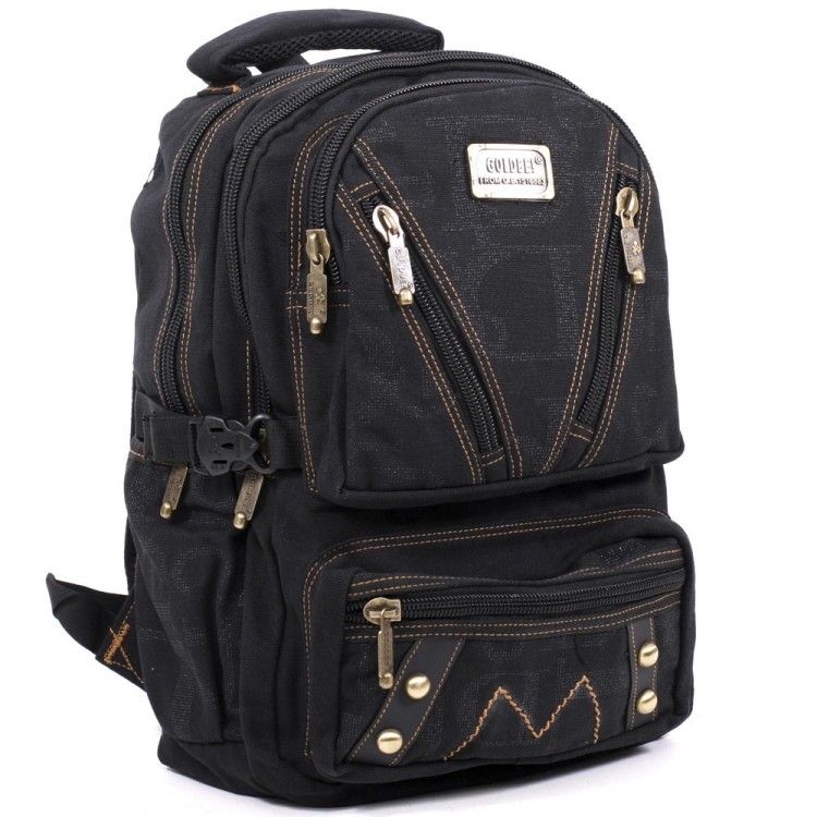 

Джинсовый подростковый рюкзак Gold Be 28 x 42 x 15 см Черный (b255/1)