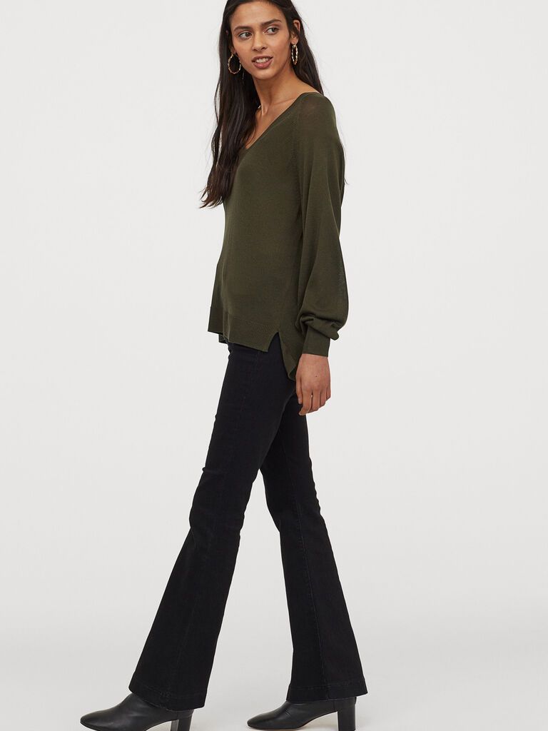 

Пуловер H&M 0816832-1 M Темно-зеленый