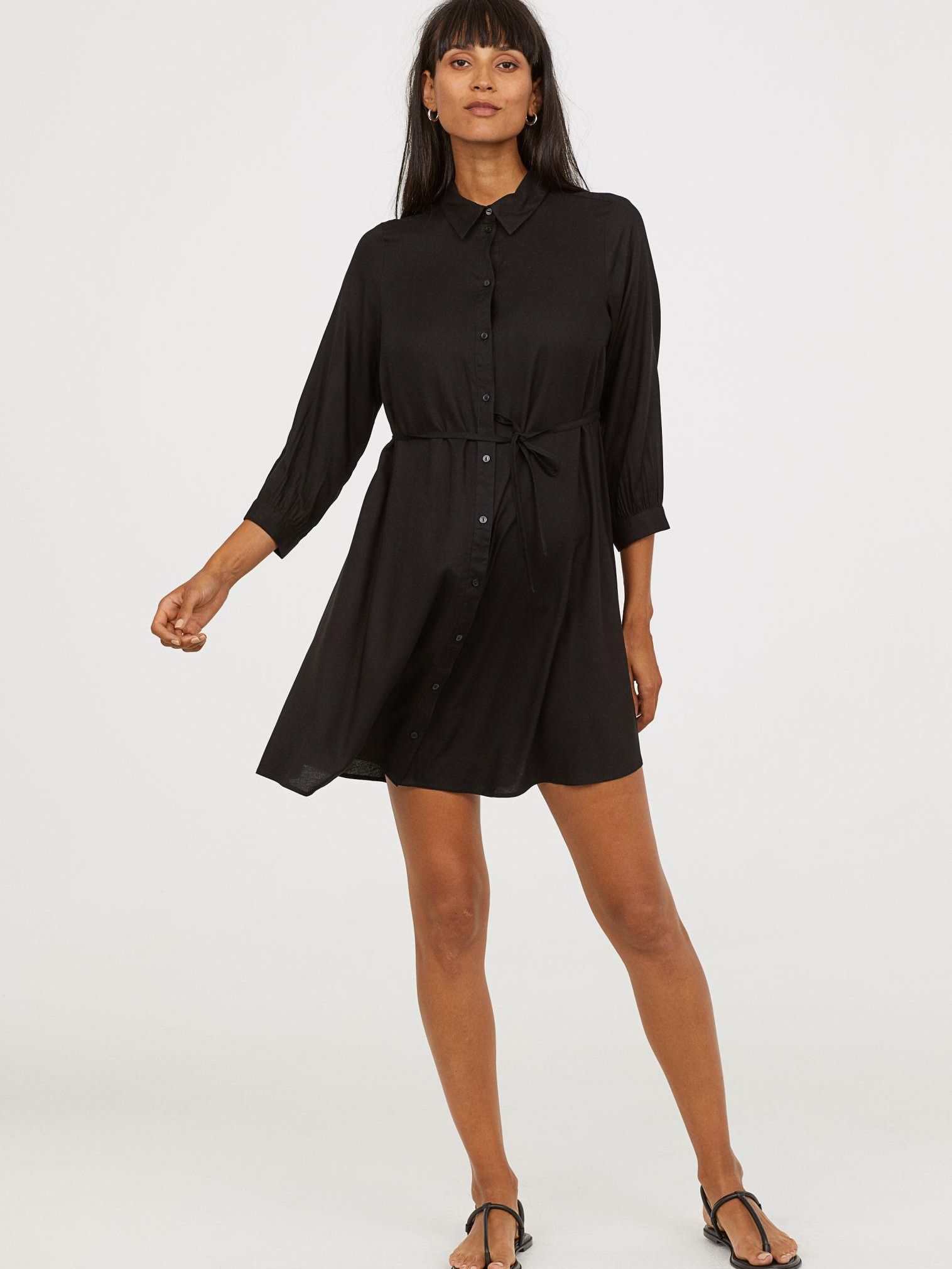 

Платье для беременных H& 0653151-8  Черное, Платье для беременных H&M 0653151-8 M Черное